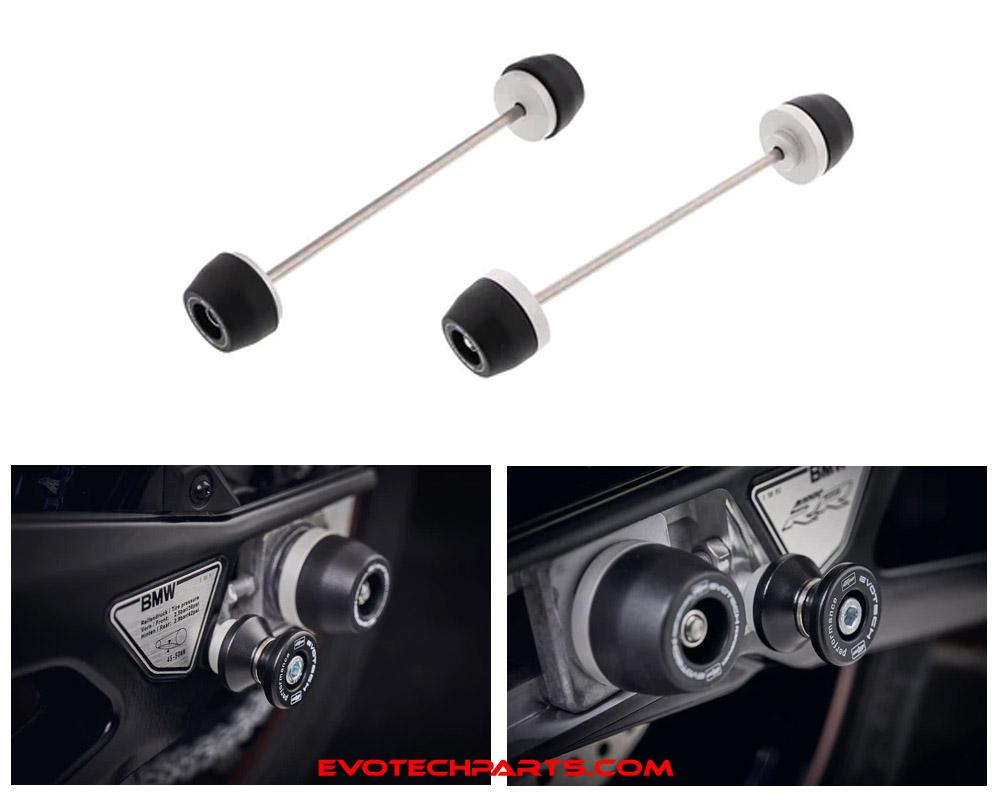 BMW S / M 1000 R/RR Vorder u. Hinterrad Achsprotektorenkit von Evotech Performance